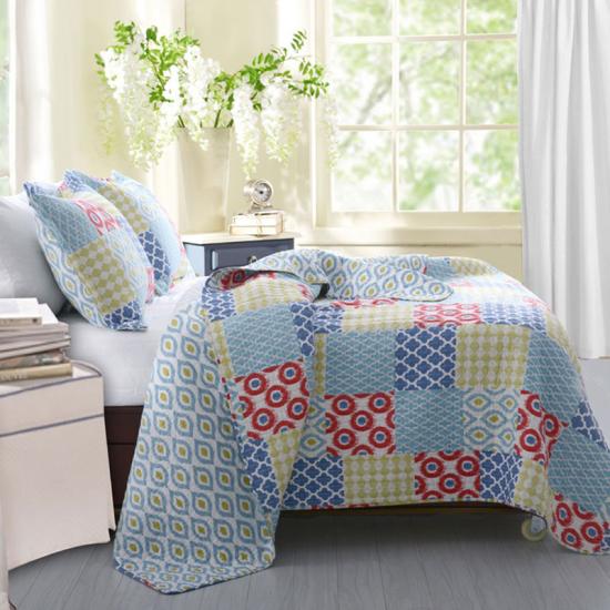 cxmicrotex Floral Patchwork Print Steppelt ágytakaró
