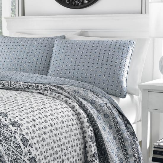 cxmicrotex Boho Stripe Cottontage Quilt Set varrható ágynemű