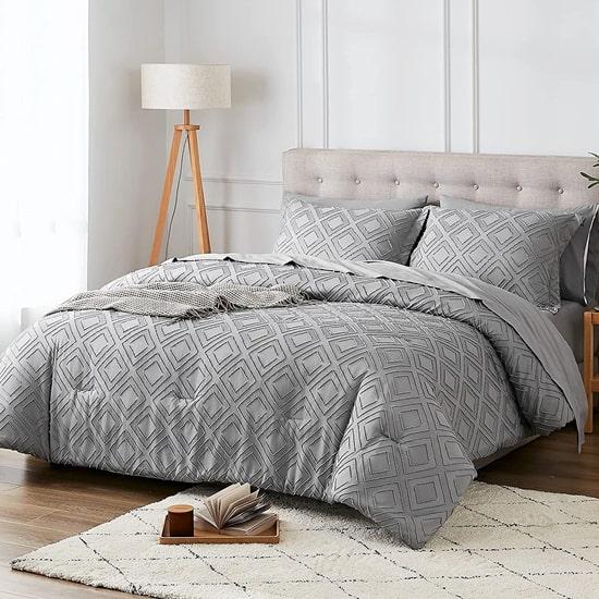 microtex 7 részes luxus klip, jacquard paplan szett szettvel és lepedővel