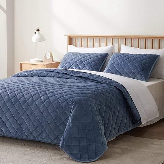 cxmicrotex Winter Bedding Collection Egyedi geometriai steppelt bársony paplankészlet